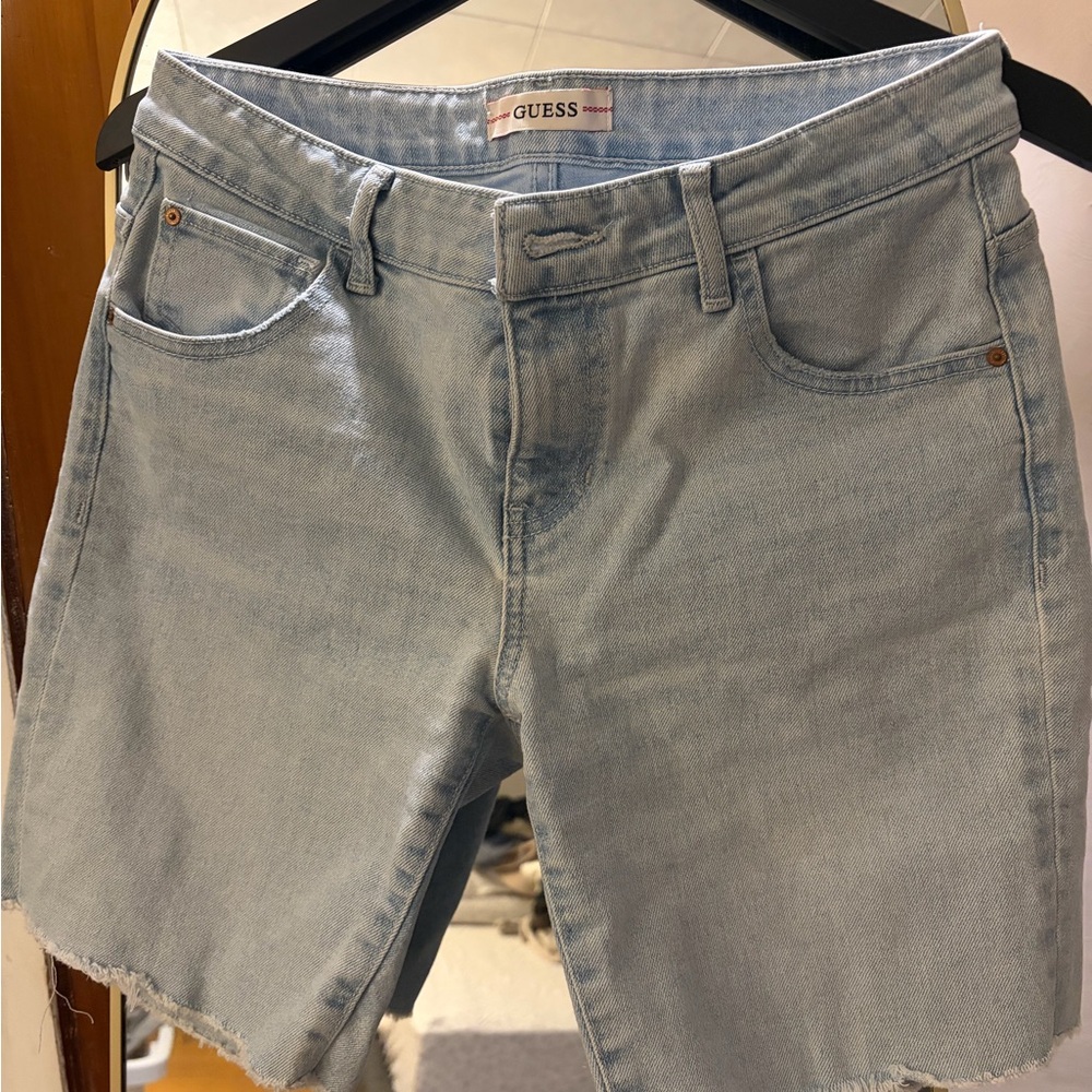 GUESS Light Blue Jean Shorts for Women
